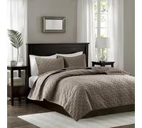 Madison Park Coverlet&BEDSPR, Velvet, Taupe, King/California King (104 in x 94 in)