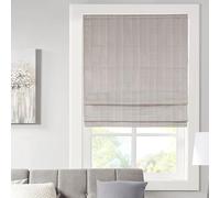 Madison Park Crazy Wireless Shutters Single Panel Fabric for Blackout Privacy Energy Efficient Thermal Insulated Roller Shades for Bedroom Living Room, 84x163cm, Taupe