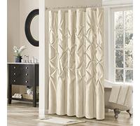 Madison Park Laurel Polyester Shower Curtain Color: Ivory, 72x72
