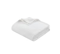 Madison Park Liquid Cotton Luxury Blanket Premium Soft Cozy 100% Ring Spun Cotton For Bed, Couch or Sofa, Twin, White