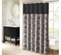 Madison Park Aubrey Shower Curtain 72x72 Black