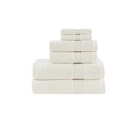 Madison Park Organic 100% Cotton Bathroom Towel Set Hotel & Spa Quality Highly Absorbent, Quick Dry, Include for Shower, Handwash & Face Washcloth, Multi-Sizes, Ivory