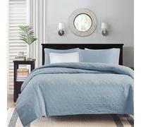 Madison Park Quebec 3 Piece Coverlet Set, King, Blue