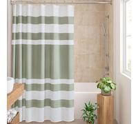 Madison Park Shower Curtain Spa Waffle Weave Extra Long Shower Curtain for Bathroom 3M Scotchgard Moisture Management, Spa Quality Modern Shower Curtains for Bathroom, Extra Long 72"x84" Sage Green