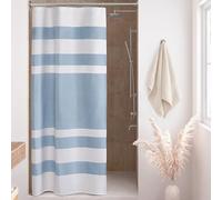 Madison Park Shower Curtain Spa Waffle Weave Stall Shower Curtain for Bathroom 3M Scotchgard Moisture Management, Spa Quality Modern Shower Curtains for Bathroom, Stall 36x72'' Blue