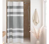 Madison Park Shower Curtain Spa Waffle Weave Stall Shower Curtain for Bathroom 3M Scotchgard Moisture Management, Spa Quality Modern Shower Curtains for Bathroom, Stall 36x72'' Grey