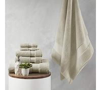 Madison Park Signature Splendor Luxury 100% Cotton Bathroom Towel Set - Soft, Plush 1000 GSM Heavyweight Hotel Quality, Zero Twist, Highly Absorbent, Quick Dry, Multi Sizes, Natural 6 Piece