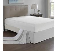 Madison Park Simple Fit Bedskirt, 6" W x 236" L + 26" D, Grey