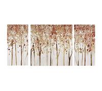 Madison Park Wall Art Living Room Décor - Scenery Triptych Canvas Home Accent Modern Dining Bathroom Decoration, Ready to Hang Painting for Bedroom, Multi-Sizes, Autumn Forest 3 Piece