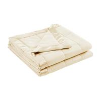 Madison Park Windom Down Alternative Blanket, Premium 3M Scotchgard Moisture Wicking Treatment, Lightweight and Soft Bed Cover For All Season, Satin Trim, Cream Twin