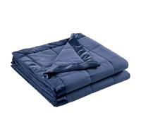Madison Park Windom Down Alternative Blanket, Premium 3M Scotchgard Moisture Wicking Treatment, Lightweight and Soft Bed Cover For Summer, Satin Trim, Navy Full/Queen