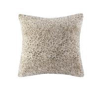 Madison Park Zuri Faux Fur Ombre Stripe Ultra Soft Luxury Decorative Throw Pillows for Couch Bed with Insert, 20x20, Leopard