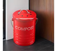 Madison Red Bin with Handle | Compost