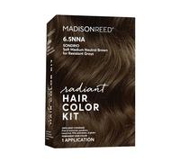 Madison Reed Radiant Hair Colour Kit, Permanent Hair Colour, 100% Grey Coverage, Ammonia Free, Sondrio Brown 6.5NNA Soft Medium Neutral Brown for Resistant Grey, Pack of 1