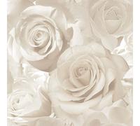 Madison Rose Glitter Wallpaper Muriva Cream One Size
