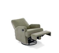 Madison Swivel Glider Recliner Nursing Chair - Teddy Olive