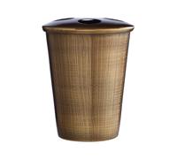 Madison Toothbrush Holder, Rust-Proof Stainless Steel Premier Housewares Gold One Size