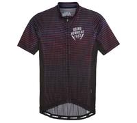 Madison Turbo SS Indoor Road Jersey Glitch Stripe Purple/Black