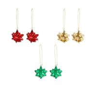 Madison Tyler Christmas Earring Set for Women | Cute Xmas Earrings for Women | 3 Pairs Santa Claus Bow Bear Snowman Reindeer Dangle Holiday Earrings Jewelry Hypoallergenic, Zinc, Rhinestone