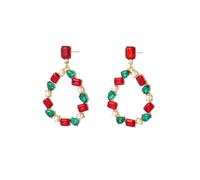 Madison Tyler Christmas Earrings for Women | Xmas Earrings for Women Dangling | Cute Holiday Santa Bow Angel Light Bulb Reindeer Cat Dog Drop Earrings Jewelry Hypoallergenic, Zinc, Rhinestone