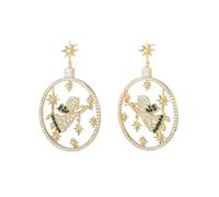 Madison Tyler Christmas Earrings for Women | Xmas Earrings for Women Dangling | Cute Holiday Santa Bow Angel Light Bulb Reindeer Cat Dog Drop Earrings Jewelry Hypoallergenic, Zinc, Rhinestone