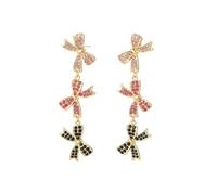 Madison Tyler Christmas Earrings for Women | Xmas Earrings for Women Dangling | Cute Holiday Santa Bow Angel Light Bulb Reindeer Cat Dog Drop Earrings Jewelry Hypoallergenic, Zinc, Rhinestone