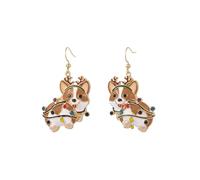 Madison Tyler Christmas Earrings for Women | Xmas Earrings for Women Dangling | Cute Holiday Santa Bow Angel Light Bulb Reindeer Cat Dog Drop Earrings Jewelry Hypoallergenic, Zinc, Rhinestone