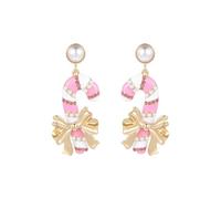 Madison Tyler Christmas Earrings for Women | Xmas Red Bow Noel Santa Claus Pink Bear Socks House Nutcracker Candy Beanie Sweater Gingerbread Man Espresso Martini Earrings Holiday Jewelry, Zinc