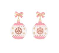 Madison Tyler Christmas Earrings for Women | Xmas Red Bow Noel Santa Claus Pink Bear Socks House Nutcracker Candy Beanie Sweater Gingerbread Man Espresso Martini Earrings Holiday Jewelry, Zinc