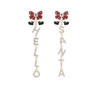 Madison Tyler Christmas Earrings for Women | Xmas Red Bow Noel Santa Claus Pink Bear Socks House Nutcracker Candy Beanie Sweater Gingerbread Man Espresso Martini Earrings Holiday Jewelry, Zinc