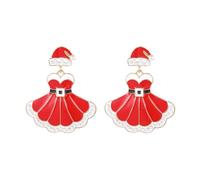 Madison Tyler Christmas Earrings for Women | Xmas Red Bow Noel Santa Claus Pink Bear Socks House Nutcracker Candy Beanie Sweater Gingerbread Man Espresso Martini Earrings Holiday Jewelry, Zinc