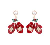 Madison Tyler Christmas Earrings for Women | Xmas Red Bow Noel Santa Claus Pink Bear Socks House Nutcracker Candy Beanie Sweater Gingerbread Man Espresso Martini Earrings Holiday Jewelry, Zinc