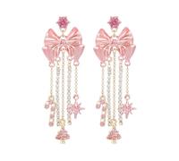 Madison Tyler Christmas Earrings for Women | Xmas Red Bow Noel Santa Claus Pink Bear Socks House Nutcracker Candy Beanie Sweater Gingerbread Man Espresso Martini Earrings Holiday Jewelry, Zinc