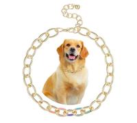 Madison Tyler Dog Chains Necklace | Cuban Link Durable Dog Necklace | Cute Fashion Pet Collar | Light Metal Jewelry Bold Chain Puppy Accessories | Pet Necklace Gift 14in
