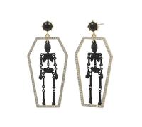 Madison Tyler Halloween Earring for Women | Skull Pumpkin Witch Hat Skull Ghost Poison Dangle Statement Earrings | Halloween Party Holiday Earrings Jewelry Hypoallergenic, Zinc, Rhinestone
