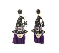 Madison Tyler Halloween Earring for Women | Skull Pumpkin Witch Hat Skull Ghost Poison Dangle Statement Earrings | Halloween Party Holiday Earrings Jewelry Hypoallergenic, Zinc, Rhinestone