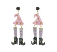 Madison Tyler Halloween Earring for Women | Skull Pumpkin Witch Hat Skull Ghost Poison Dangle Statement Earrings | Halloween Party Holiday Earrings Jewelry Hypoallergenic, Zinc, Rhinestone