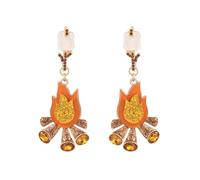 Madison Tyler Thanksgiving Earrings for Women | Pumpkin Pie Cake Turkey Bonfire Earrings | Cute Statement Earrings for Women | Holiday Fall Earrings Dangling Jewelry, Zinc, Rhinestone