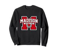 Madison Wisconsin Vintage Athletic Sport Varsity Letter M Sweatshirt
