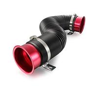 Madlife Garage Universal 3"(76mm) Cold Air Intake Flexible Induction Pipe Hose Kit(Red)
