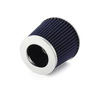 Madlife Garage Universal Car Air Filter High Power Sports Mesh Cone Air Intake Filter Chrome Finish for Car Automobile Racing