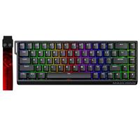 MADLIONS MAD68 HE Rapid Trigger Magnetic Switch Gaming Keyboard,65% RGB Adjustable Actuation Hall Effect Hyper-Fast 8K Polling Rate PBT Keycaps Hot Swap Mechanical Keyboard for PC/Mac Gamer(Black)