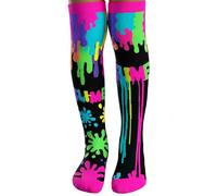 MADMIA Slime Socks, Cool Knee-High Socks With Messy Colourful Goodness, Being Covered In Slime Has Never Felt Better!