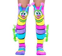 Madmia Unisex Kid's Caterpillar Pair of Socks, Colourful, Einheitsgröße