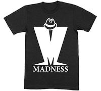 Madness - M Logo Mens T Shirt 100% Cotton Pop Rock Ska Suggs Black XL