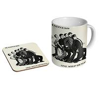 Madness One Step Beyond Ceramic Tea - Coffee Mug + Coaster Gift Set …