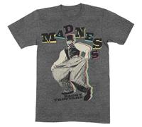 Madness T Shirt Baggy Trousers Band Logo Official Mens Heather Grey L