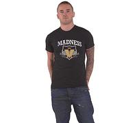 Madness T Shirt Est 1979 Crest Band Logo Official Mens Black M