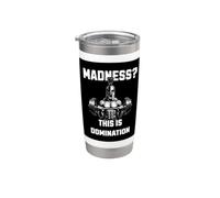 Madness This is Domination Spartan Strength Training Design Stainless Steel Insulated Tumbler
