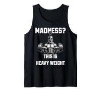 Madness This is Heavy Weight Spartan Barbell Strength Tank Top